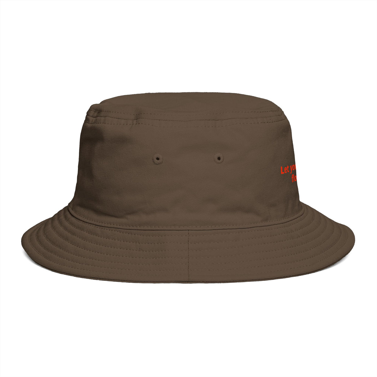 Custom Print Bucket Hat — 'Print it your way' Brown Sun Hat