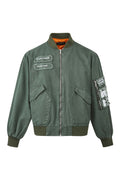 Patchwork Workwear Bomber Jacket