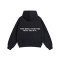 Compliments The World Better With You in It Black Hoodie