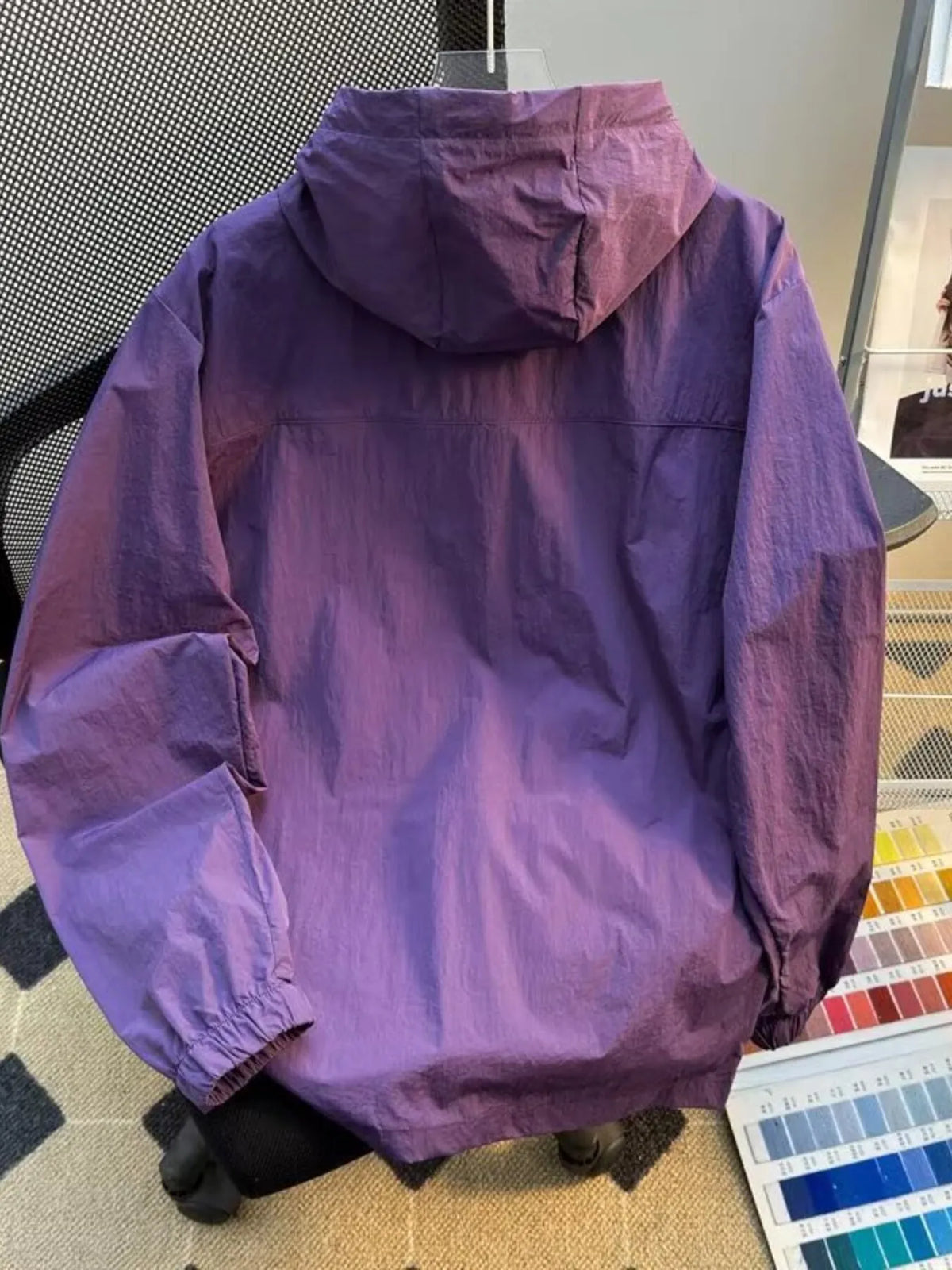 Plus Size Hooded Windbreaker — Men's Lightweight Jacket